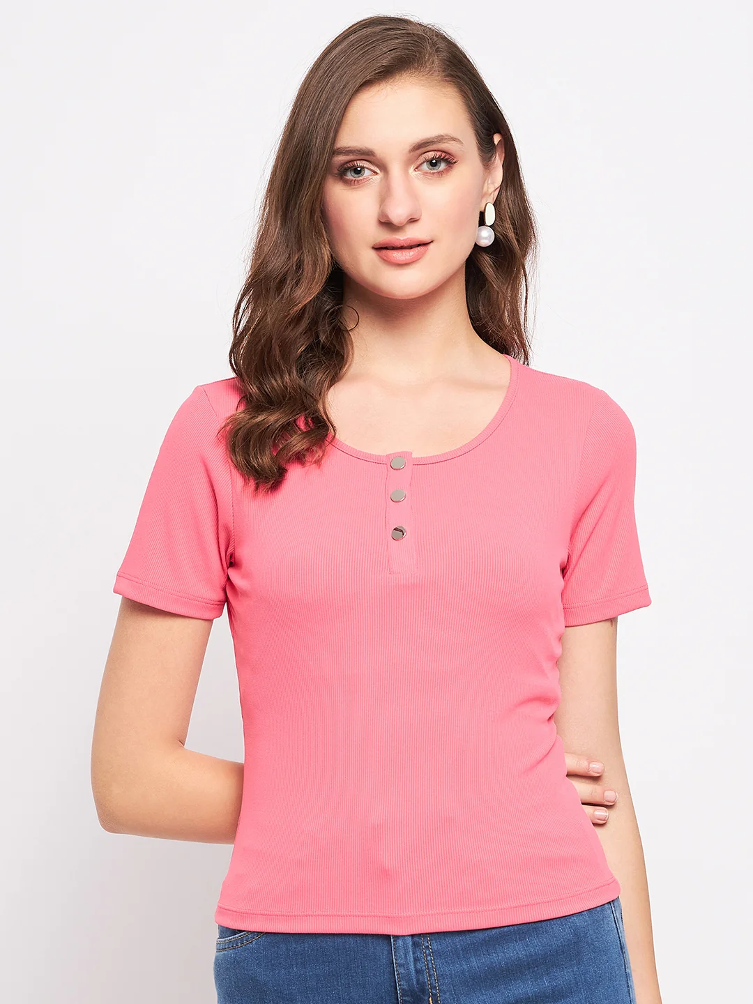Madame Carrot Pink Cotton Top - Image 3