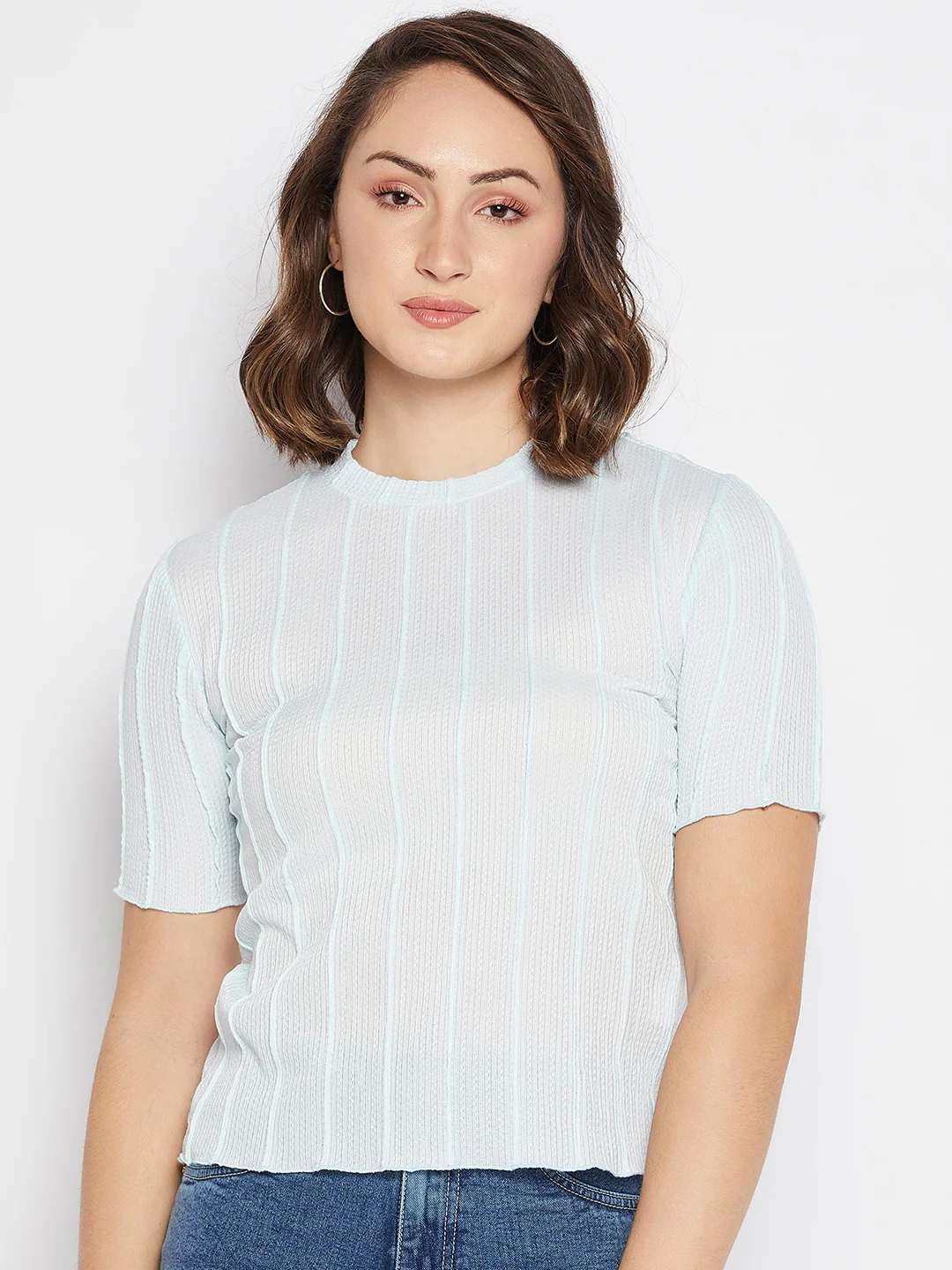 Madame Sky Cotton Striped Top - Image 3