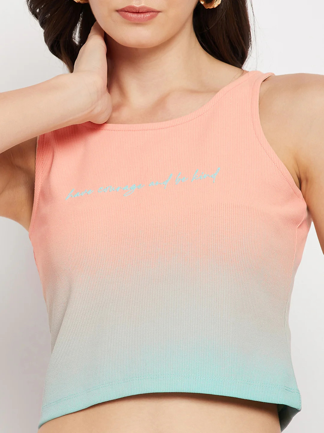 Madame Sublimation Aqua Cotton Crop Top - Image 7