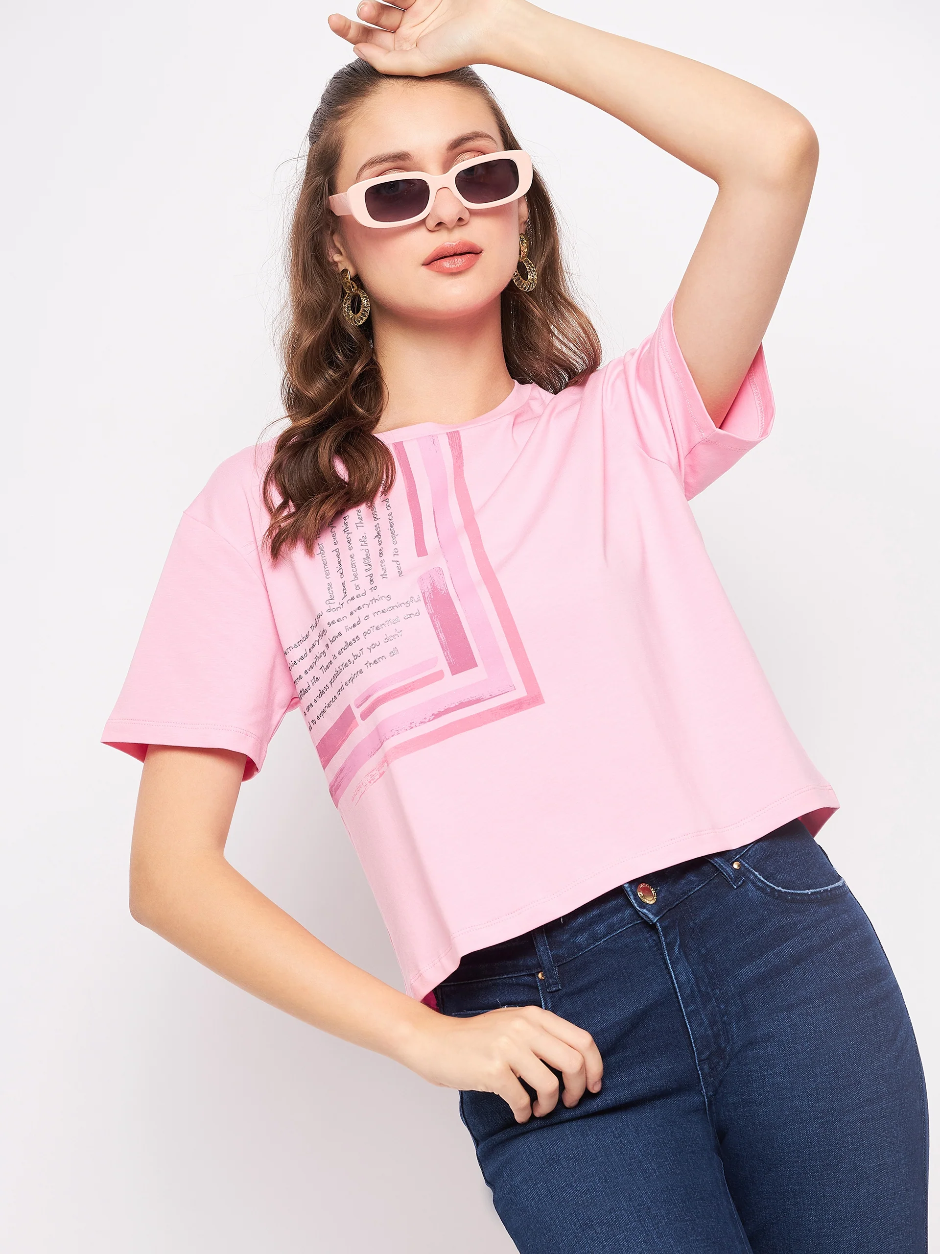 Madame Pink Typography T-Shirt