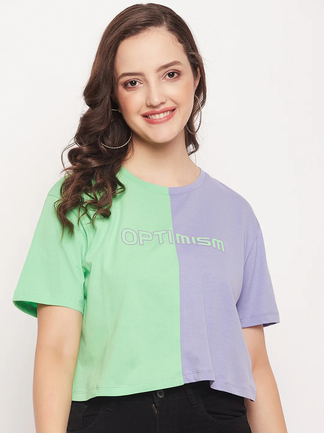 Madame Violet Colourblock Printed T-shirt - Image 3