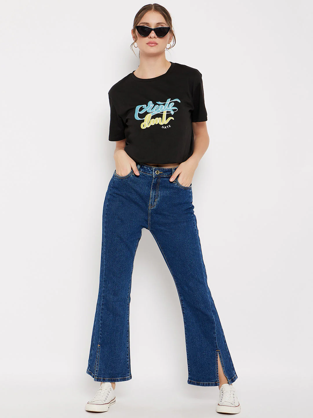 Madame Crew Neckline Printed T-Shirt