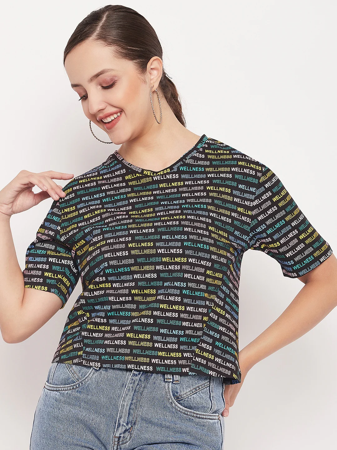 Madame Regular Fit Round Neck Printed T-shirt - Image 3