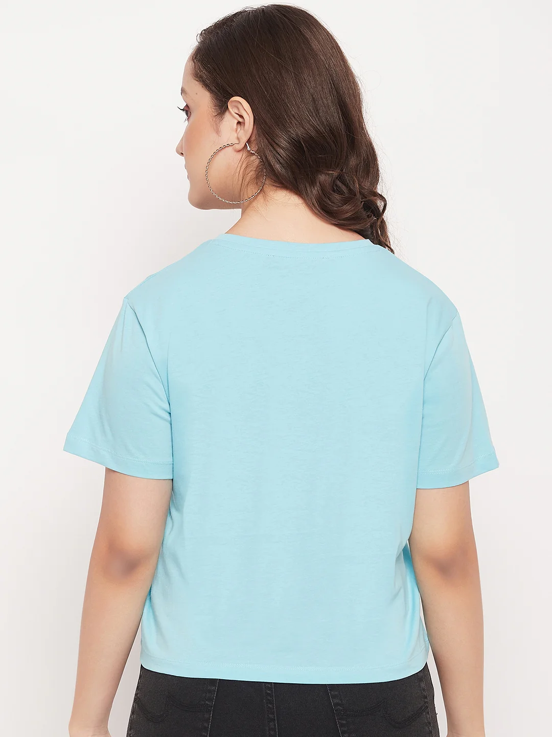 Madame Round Neck Printed Cotton T-shirt - Image 6