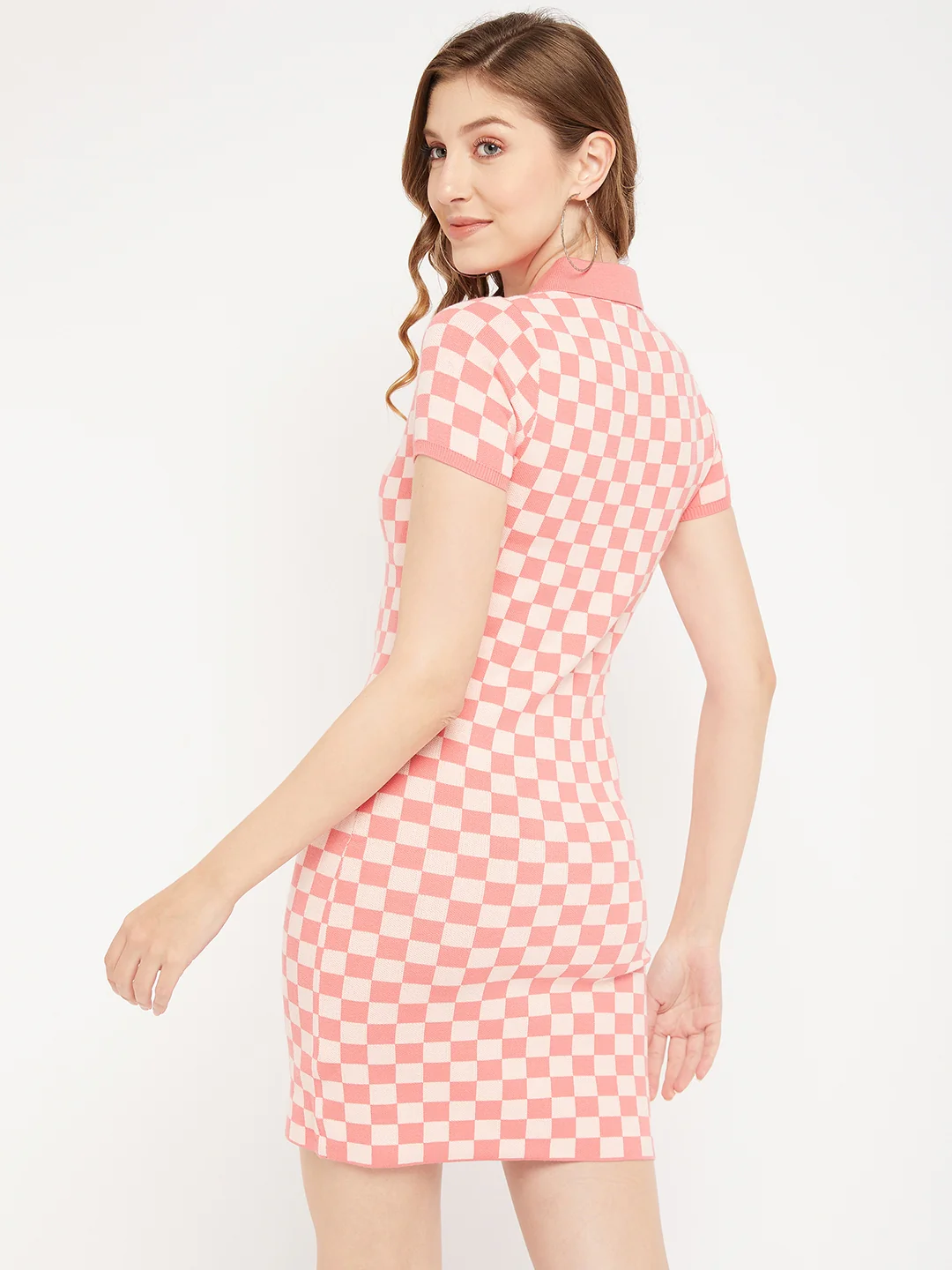 Madame Shirt Collar Bodycon Dress - Image 6