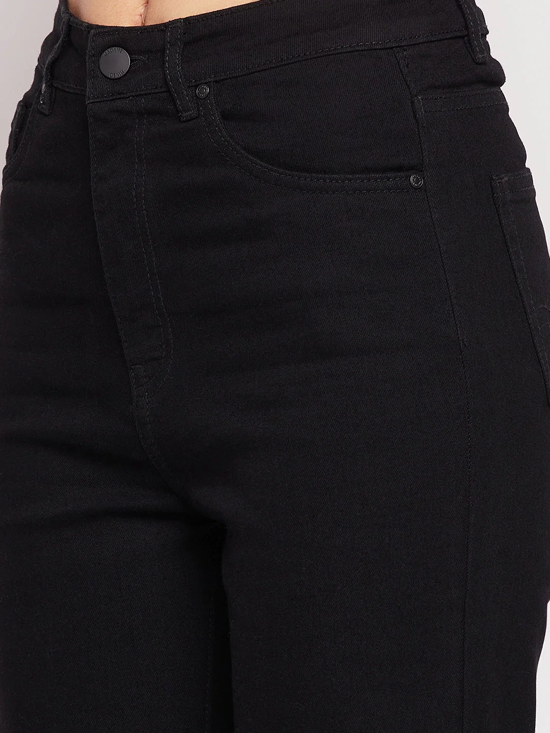 Madame Women Black Denim - Image 2