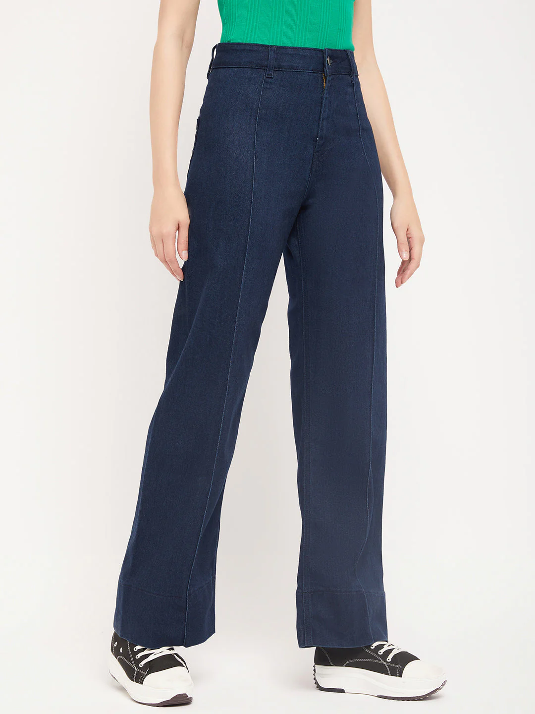 Madame Blue Wide Leg Jeans - Image 3