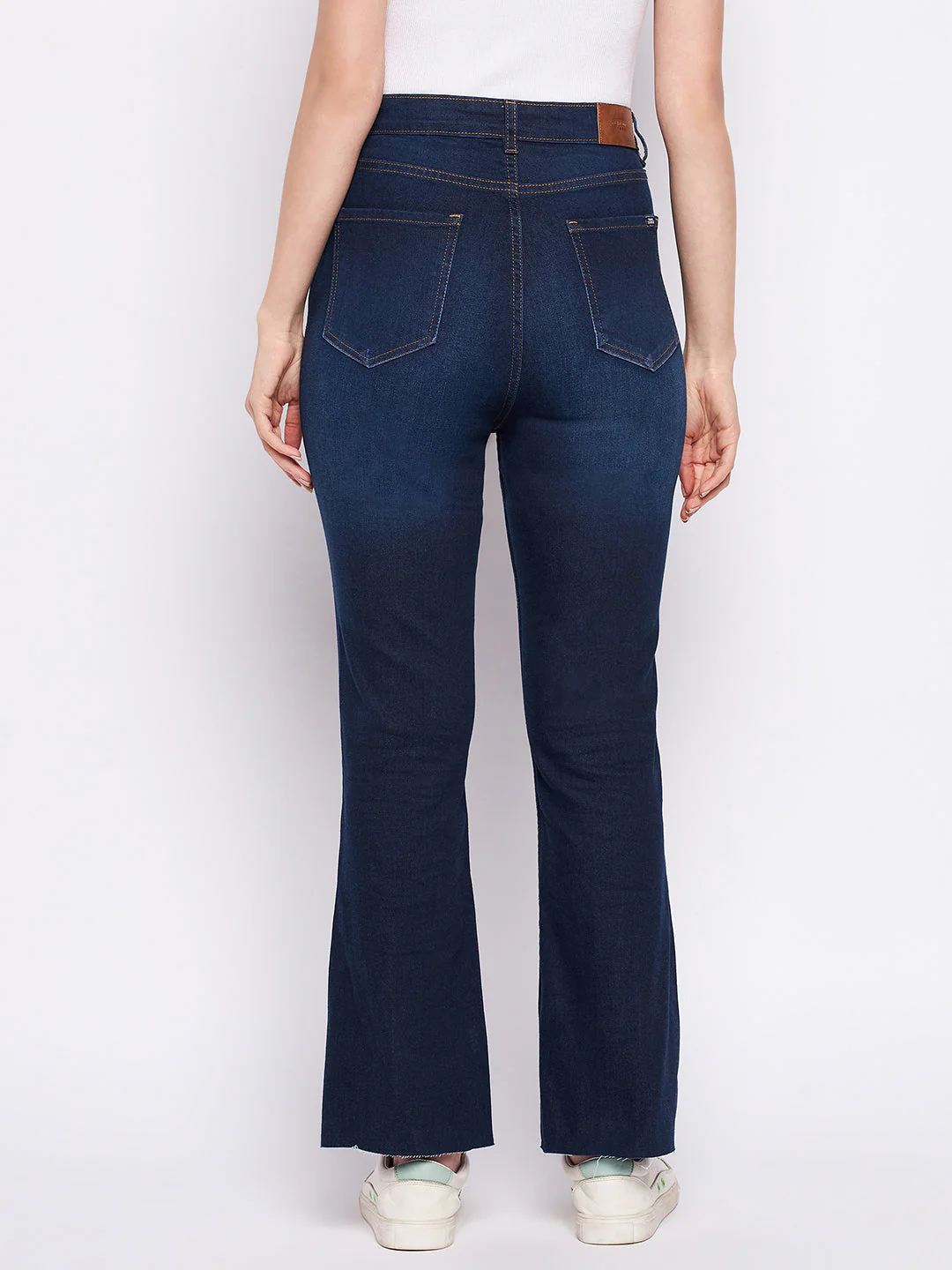 Madame Dark Blue Mid-Rise Boot -Cut Jean - Image 5