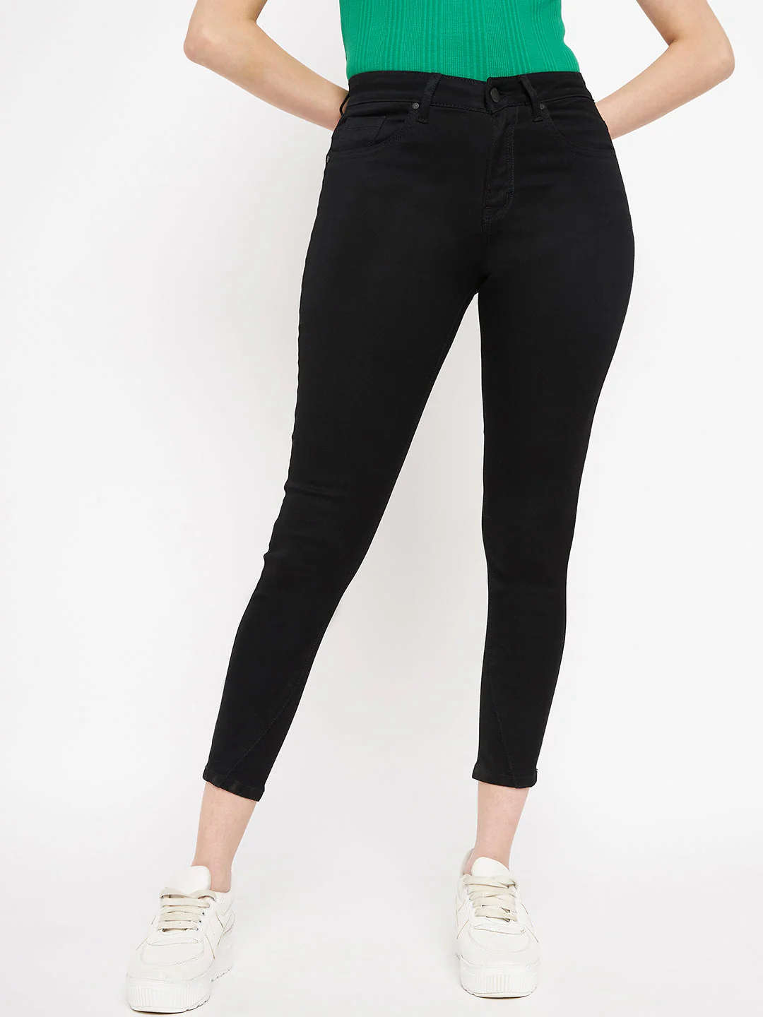 Madame Solid Black Denim - Image 4