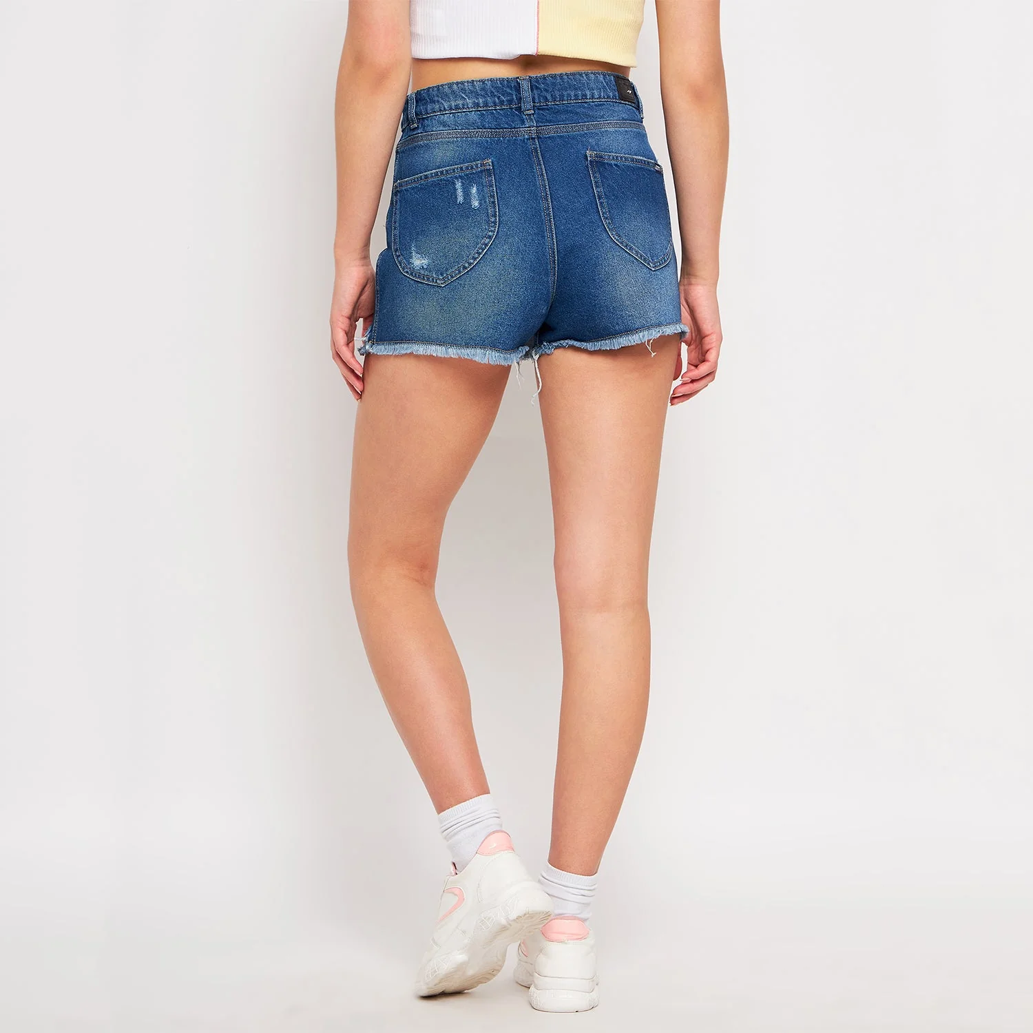 Madame Blue Denim Shorts - Image 5
