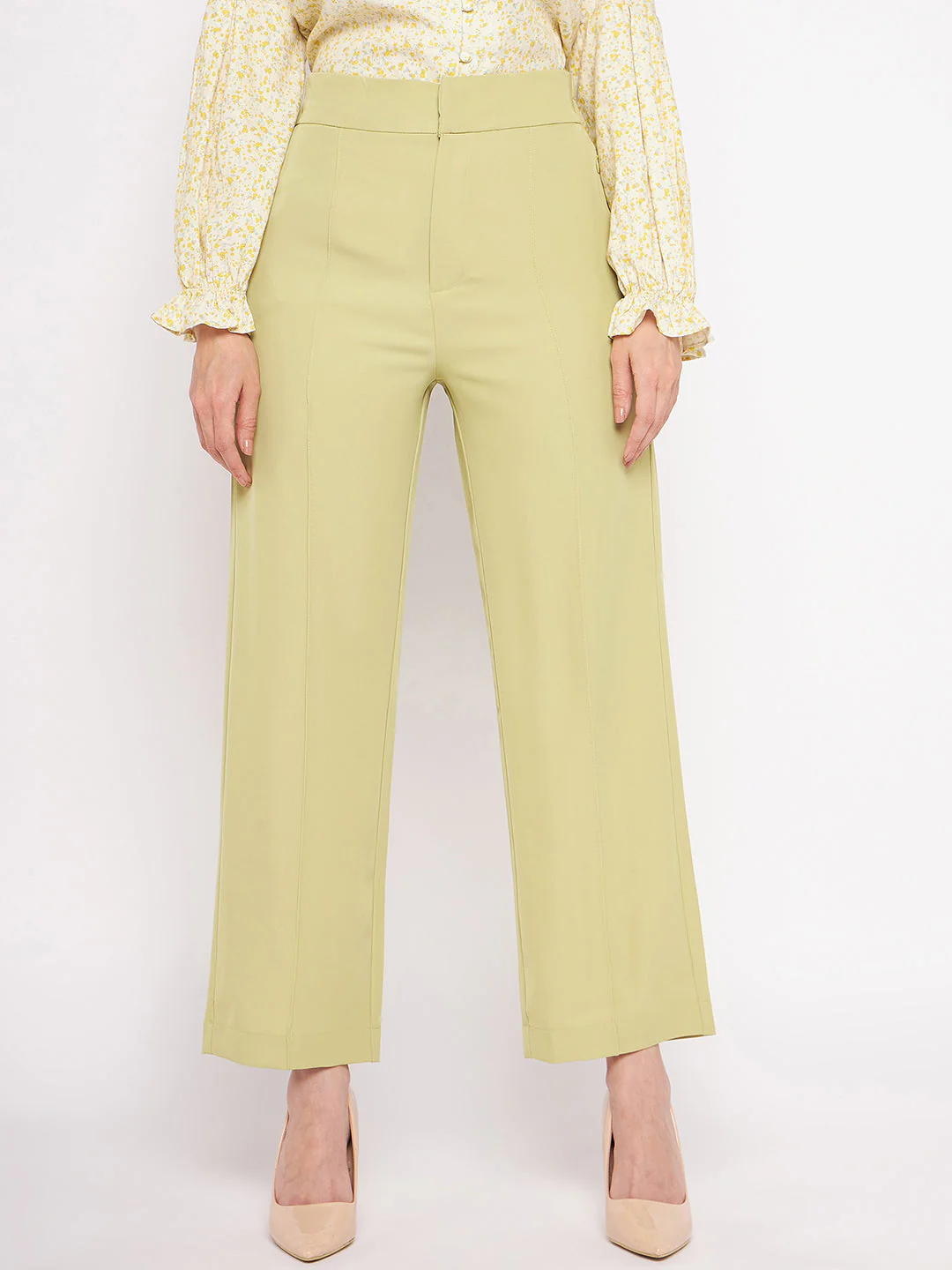 Madame Lime Green Trouser - Image 4