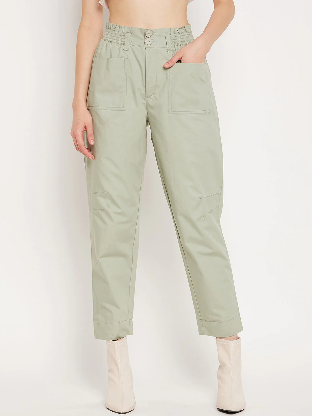 Madame Mint Ankle Length Trousers