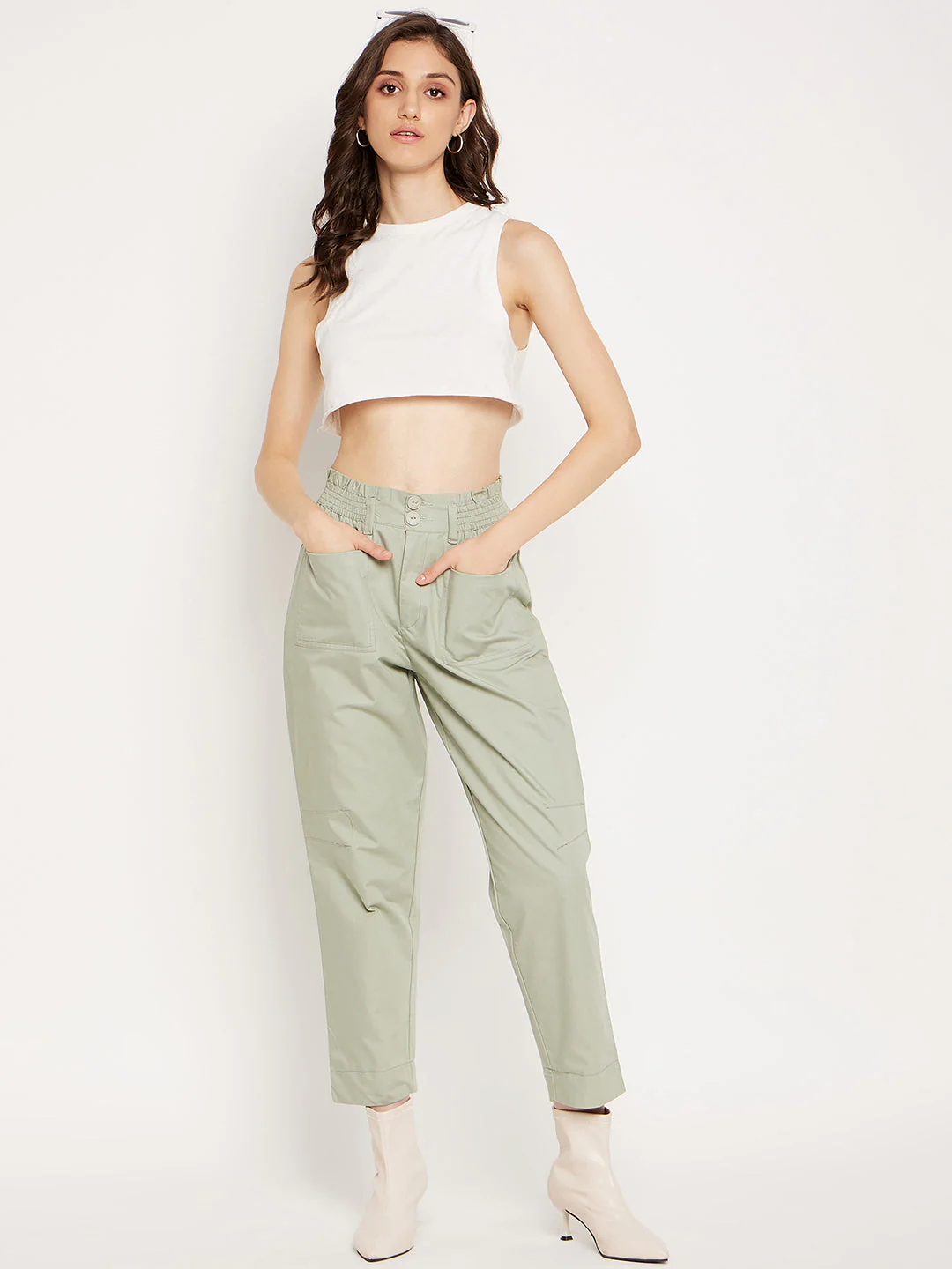 Madame Mint Ankle Length Trousers - Image 2