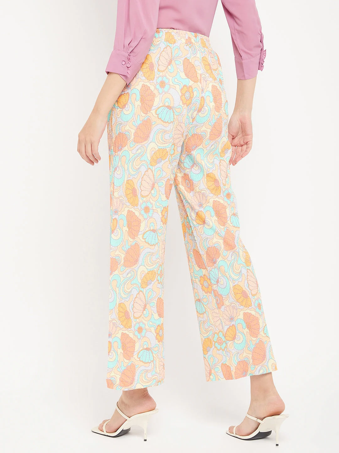 Madame Floral Flared Trousers - Image 4