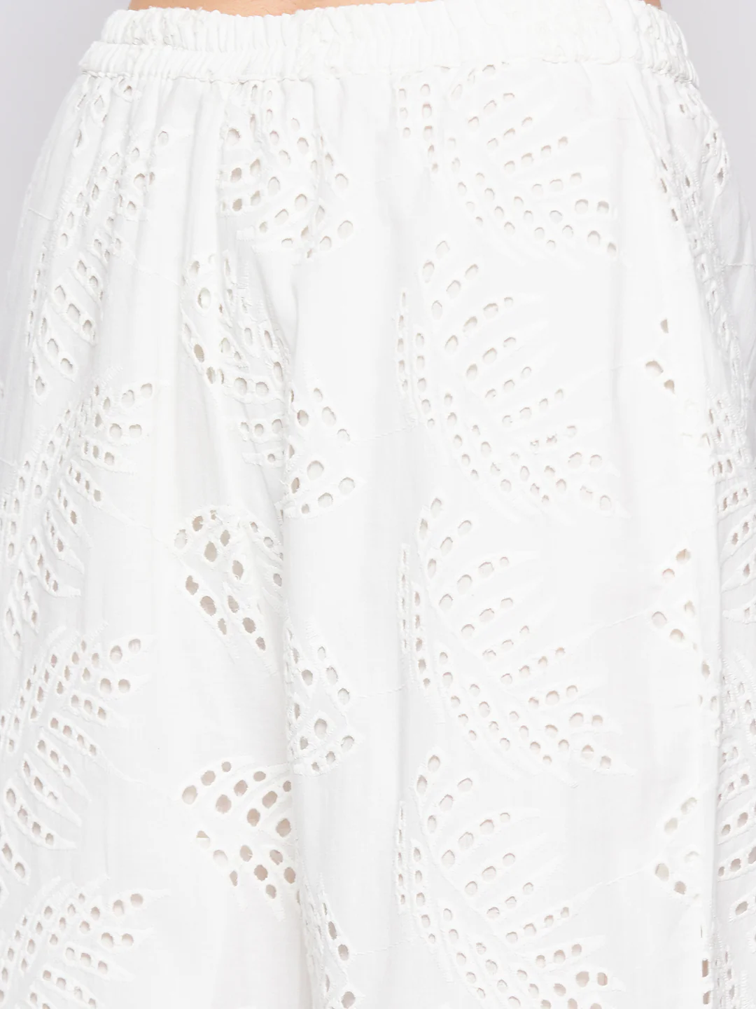 Madame White Self Design Co-Ord Set - Image 7