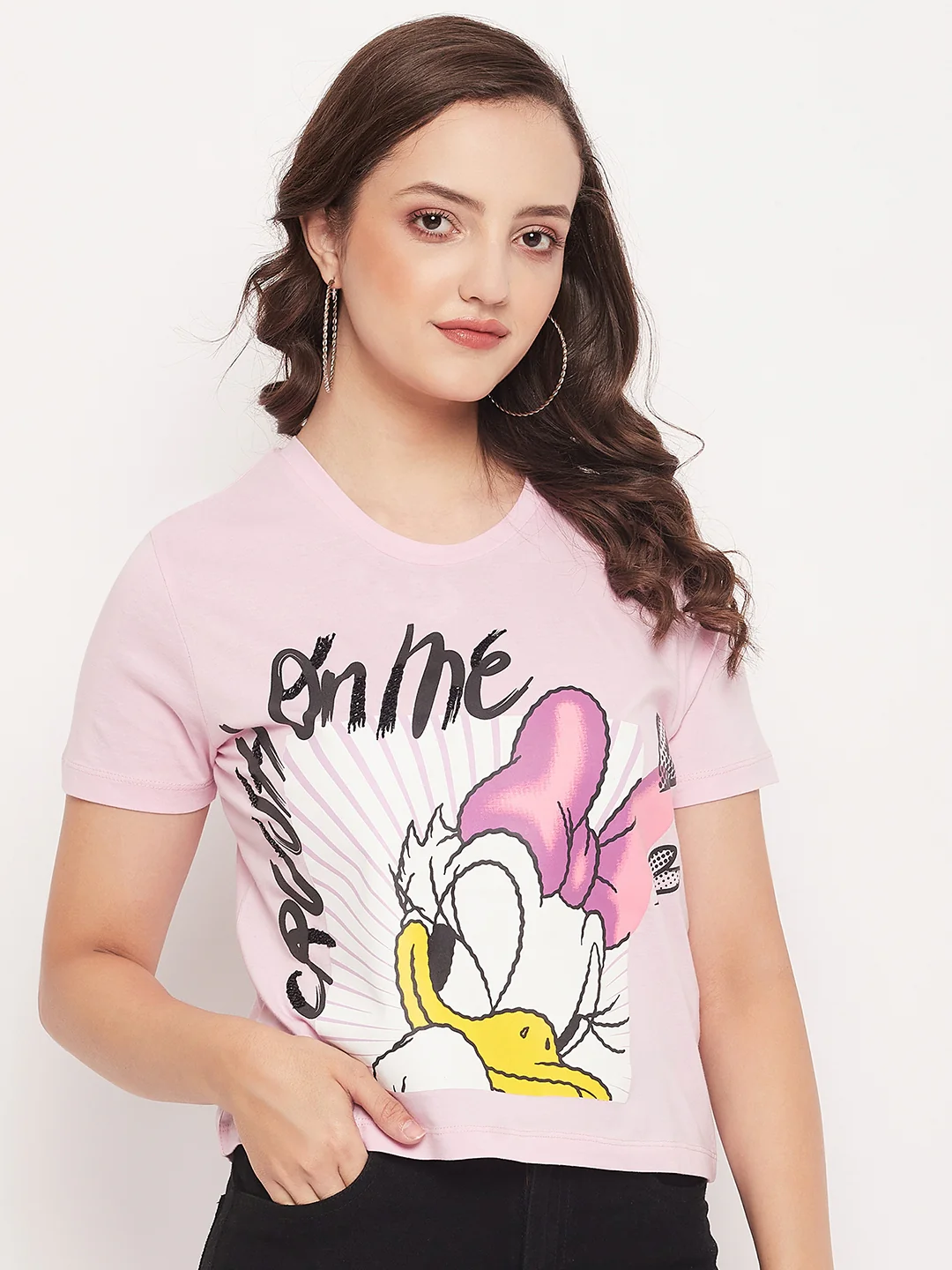 Madame Disney Daisy Nude Regular Fit T-Shirt - Image 4