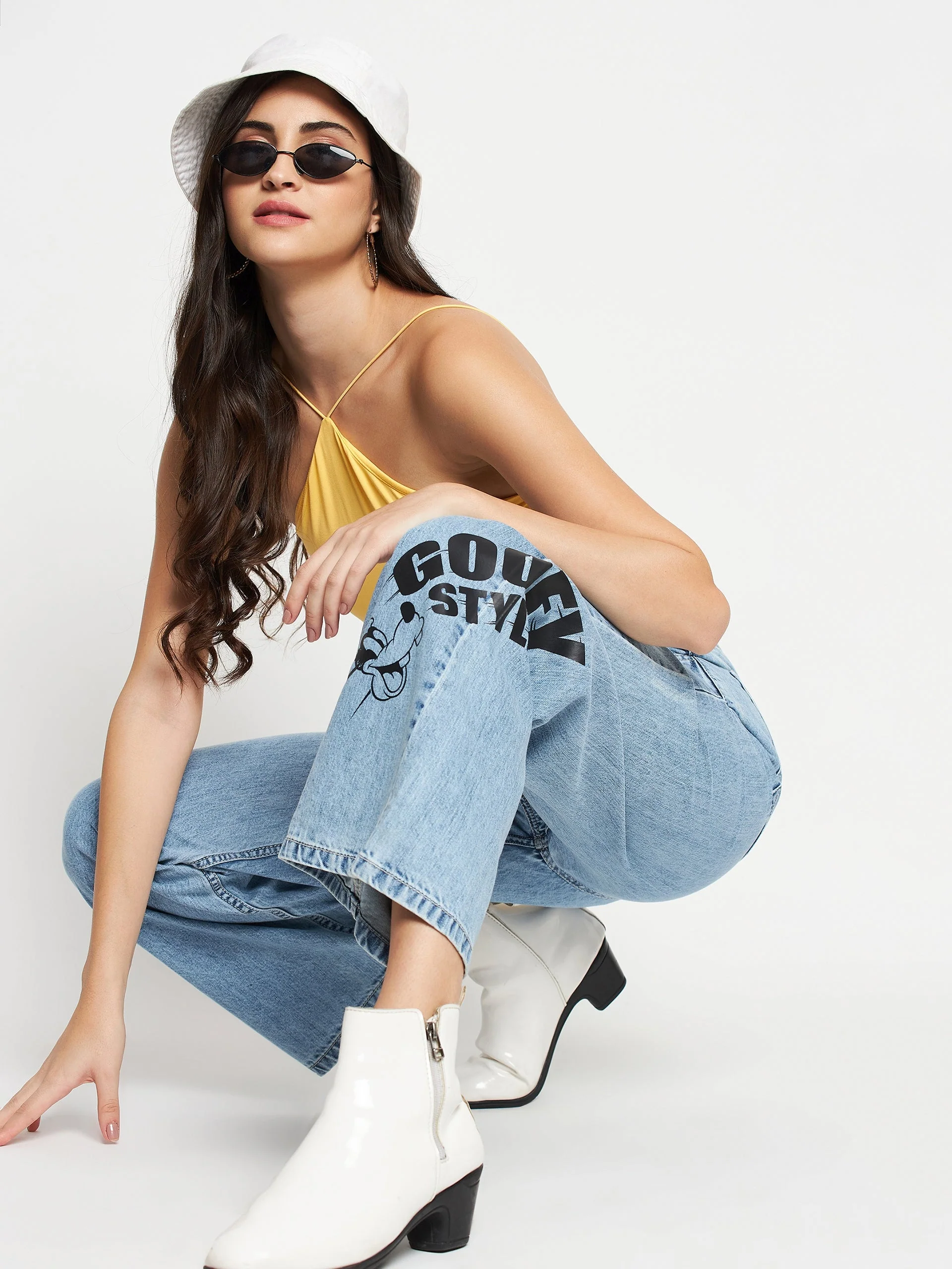 Madame Disney Print Lightblue Denim - Image 2