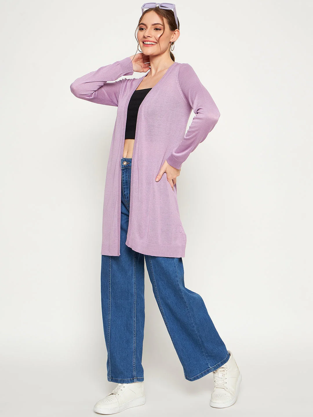 Madame Lilac Knitted Shrug - Image 5
