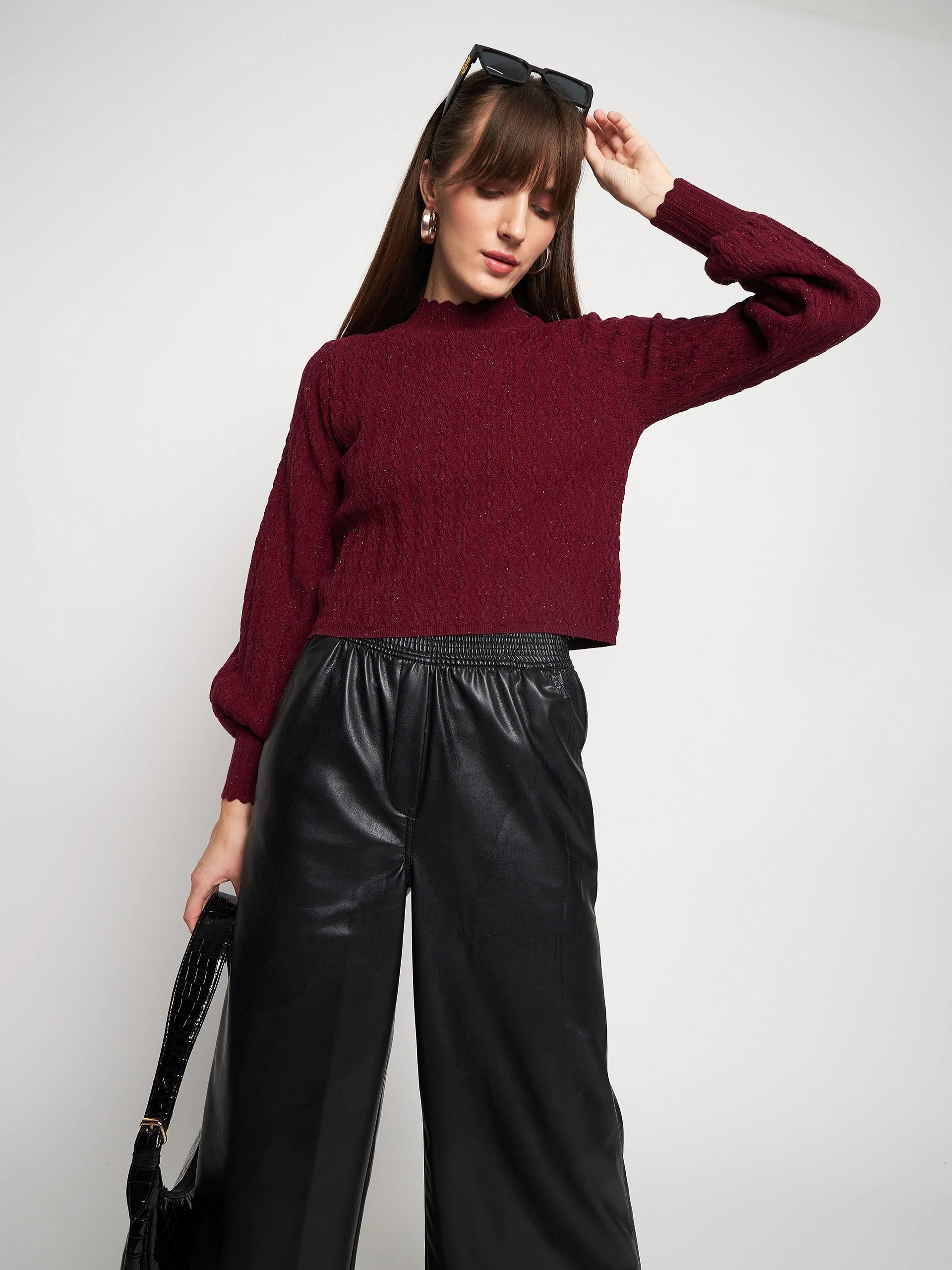 Madame Wine Pull-On Sweater - Image 3