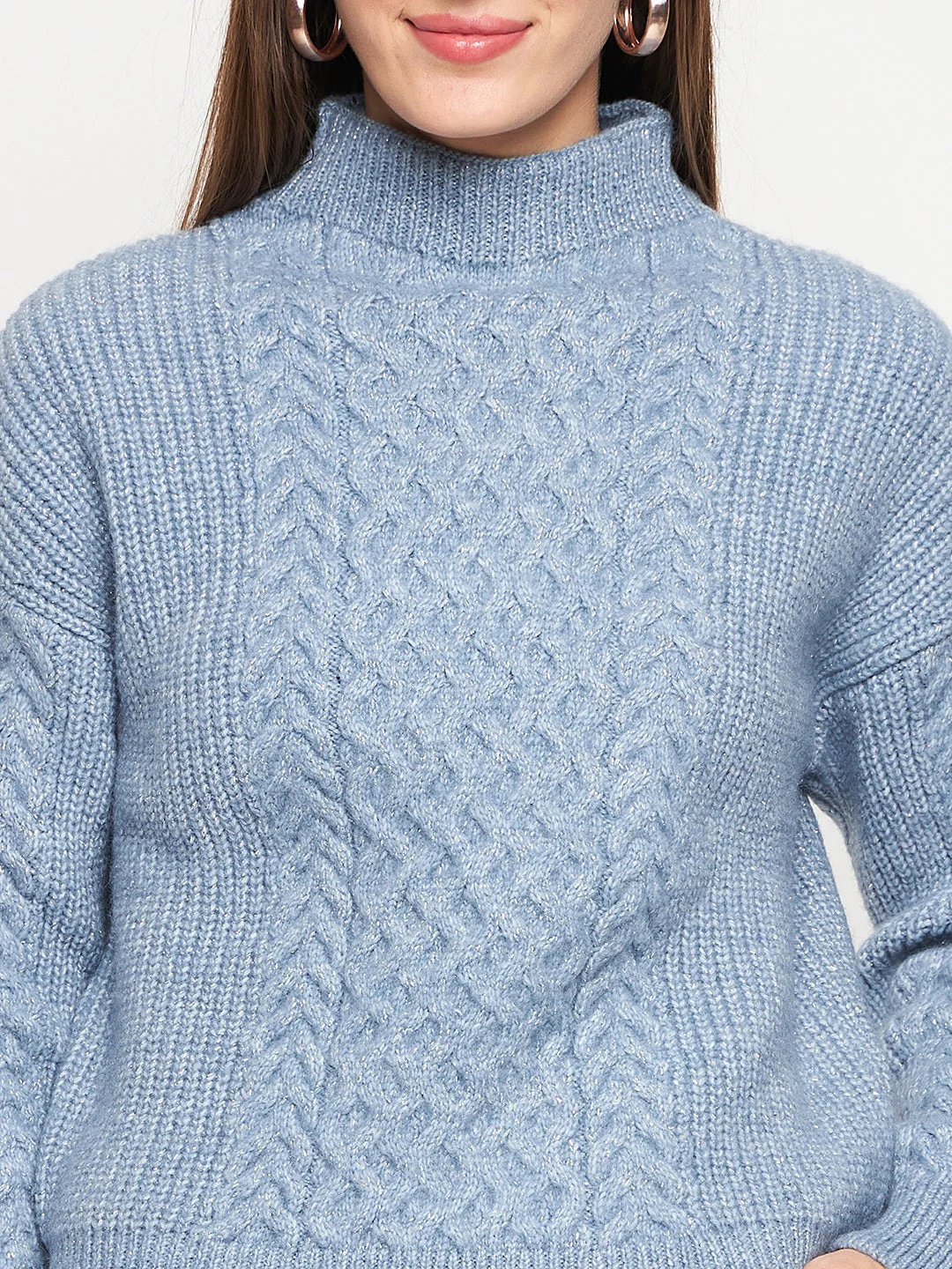 Madame Blue Knit Pullover - Image 3