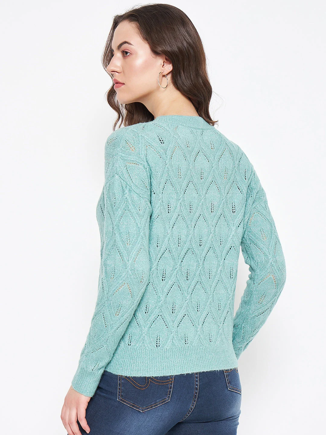 Madame Sea Green Sweater - Image 3