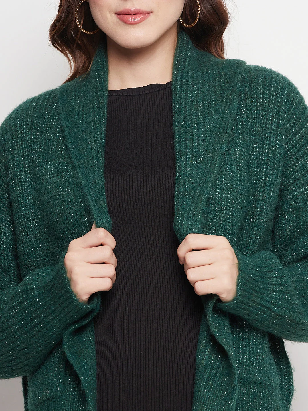 Madame Green Lapel Collar Shrug - Image 2