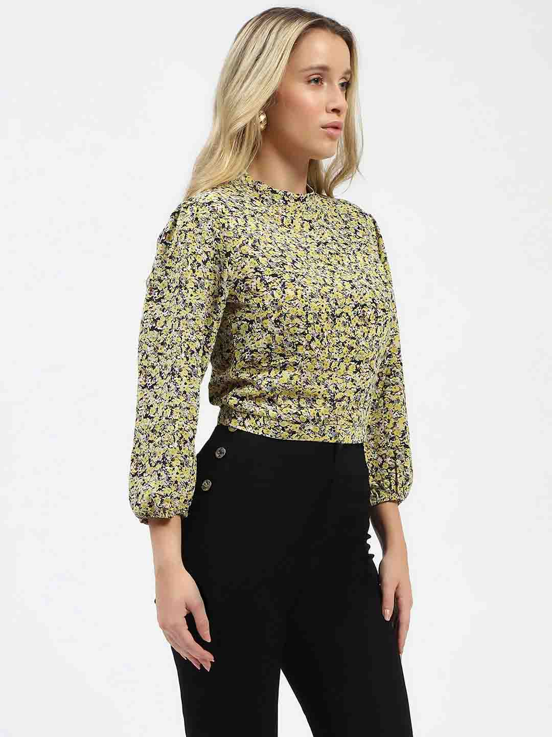 Madame Citrus Yellow Regular Fit Top - Image 3
