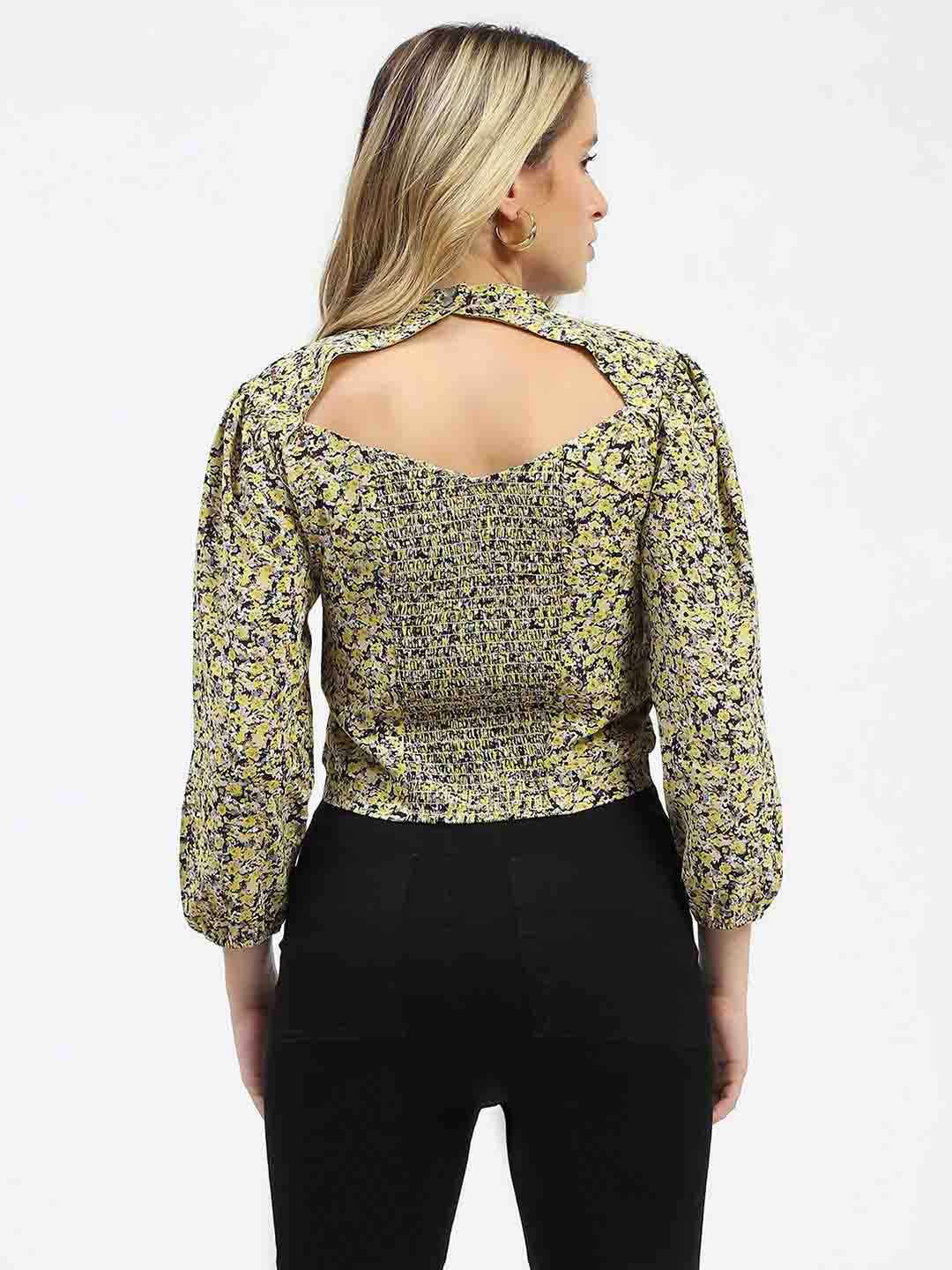 Madame Citrus Yellow Regular Fit Top - Image 4