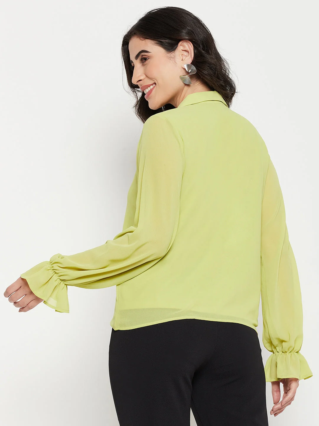 Madame Citrus Ruffled Top - Image 3