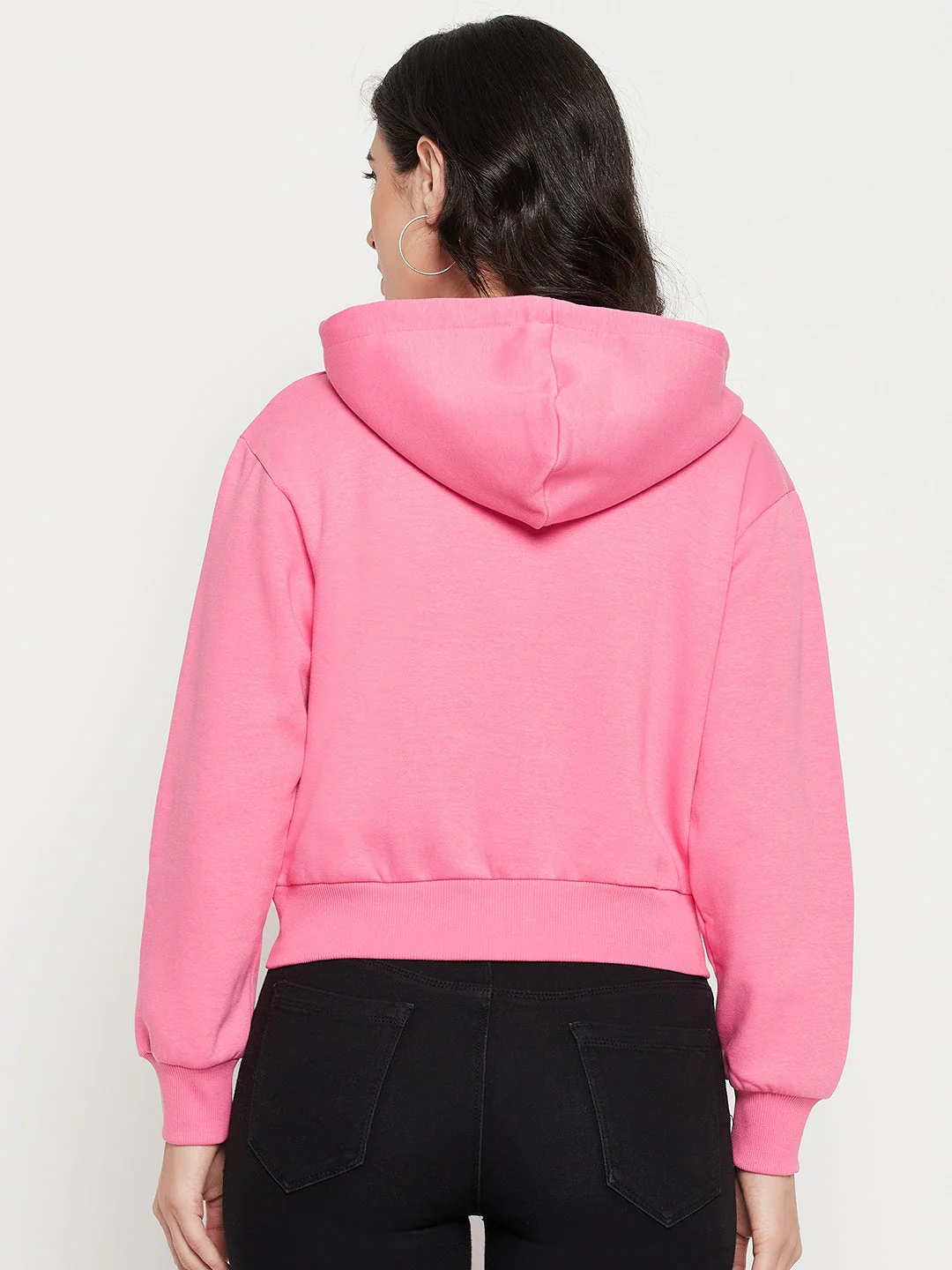 Madame Fuschia Hood Neck Sweatshirt - Image 4