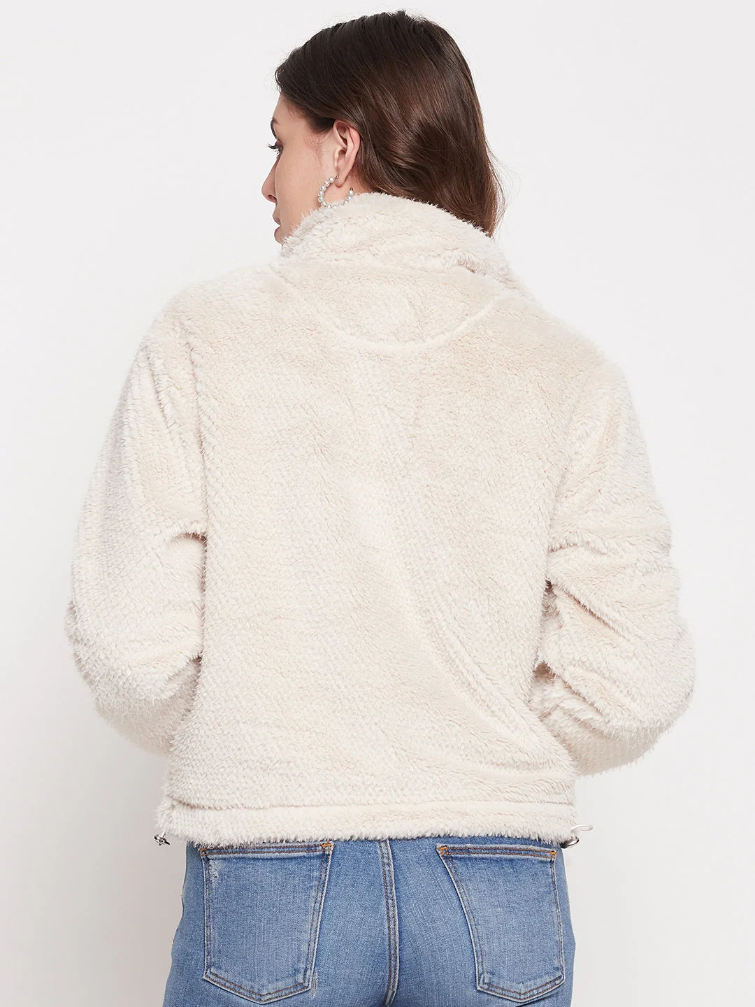 Madame Off-White Fluffy-Knit Sweatshirt - Image 4