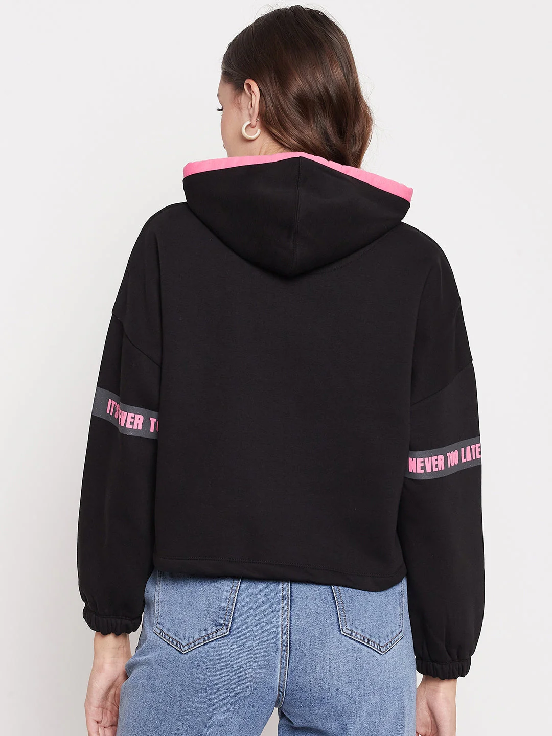 Madame Black Hooded Sweatshirt - Image 3