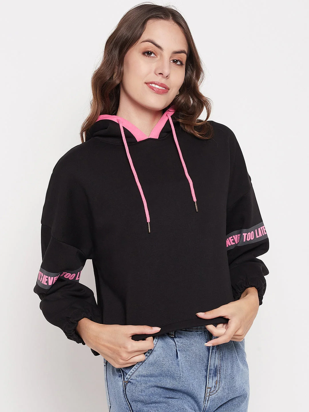 Madame Black Hooded Sweatshirt - Image 4