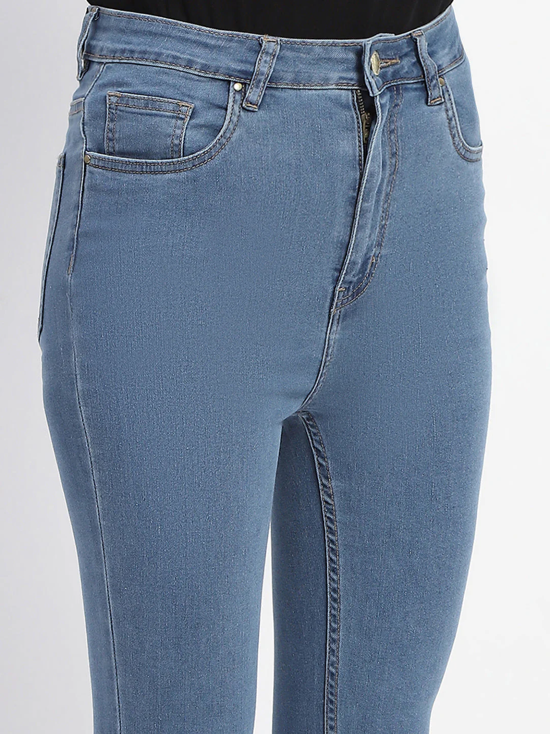 Madame Skinny Fit Light Blue Denim - Image 6