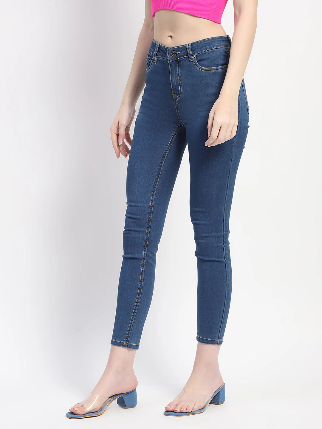 Madame Skinny Fit Blue Denim - Image 4