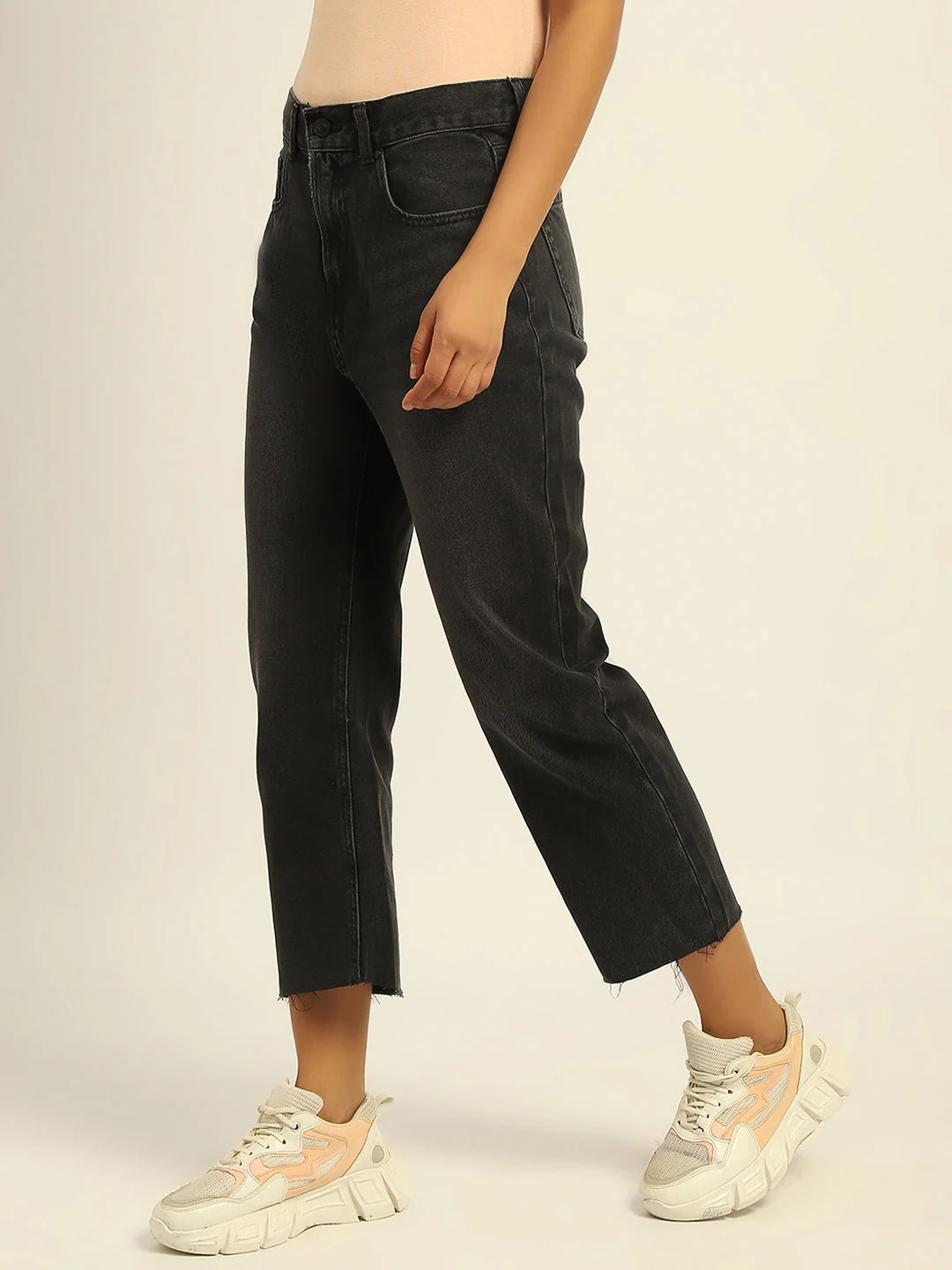 Madame Black Boyfriend Fit Cotton Denim - Image 5