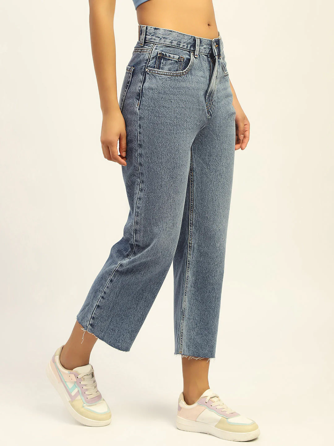 Madame Blue Boyfriend Fit Cotton Denim - Image 6