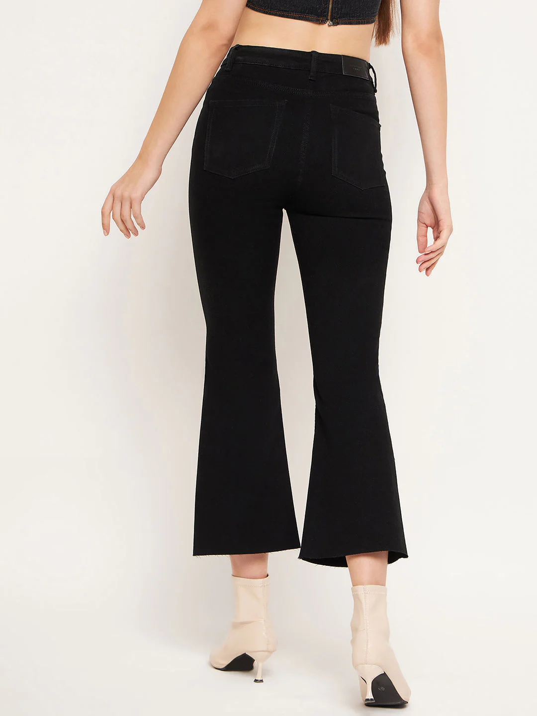 Madame Women Solid Black Jeans - Image 3