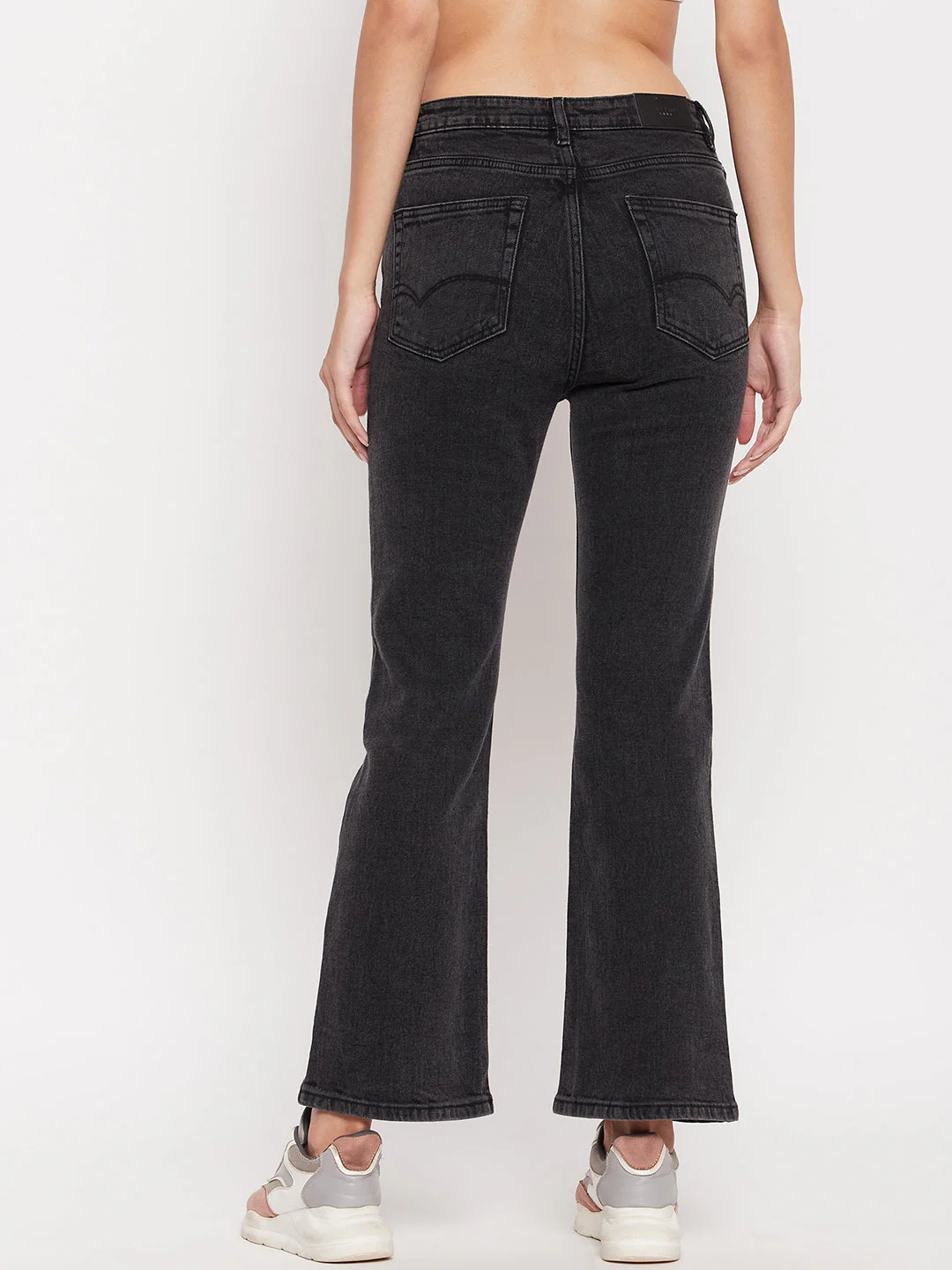 Madame Women Solid Black Jeans - Image 3