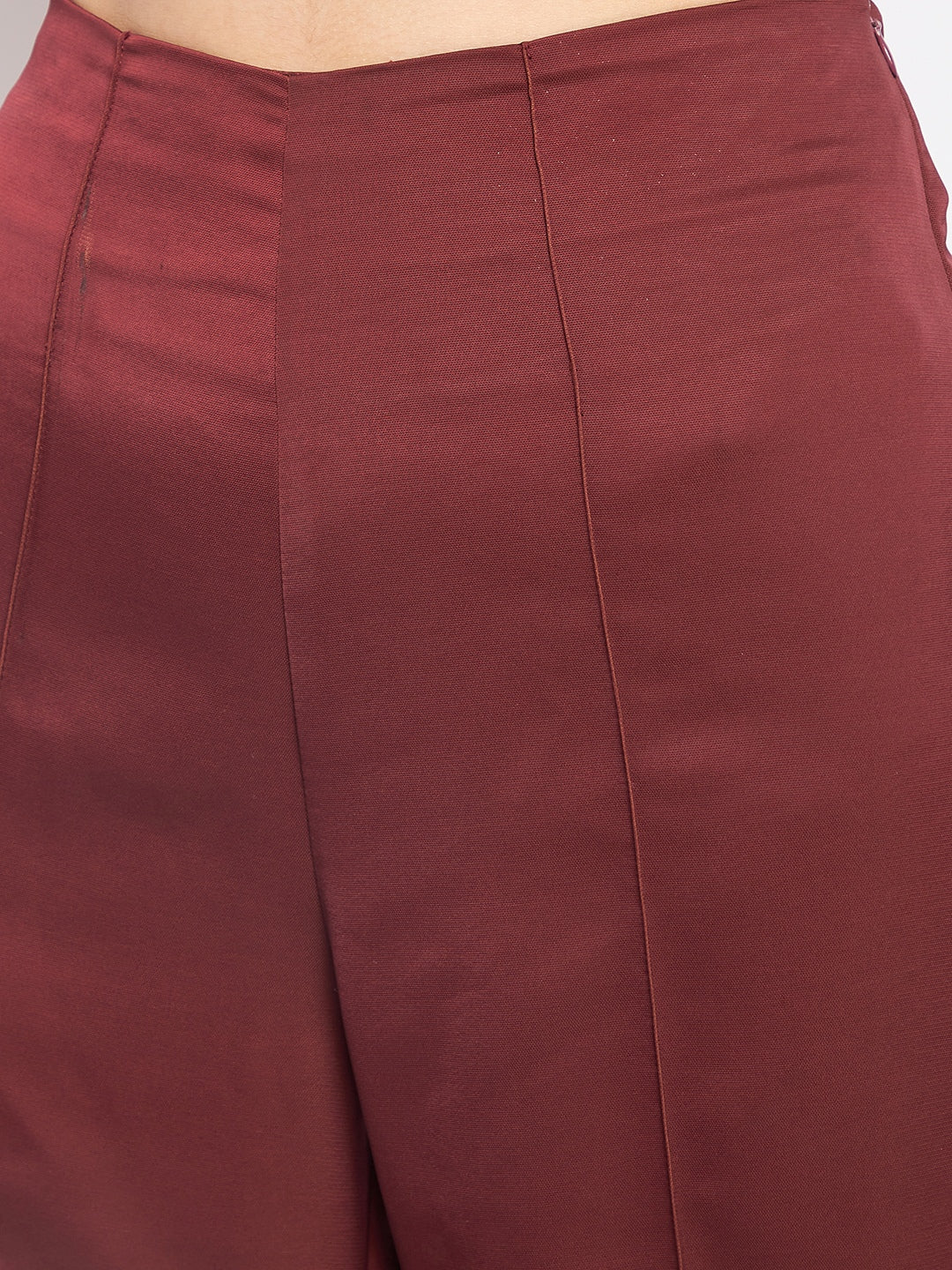 Madame Wine High-Waist Wide-Leg Trousers - Image 6
