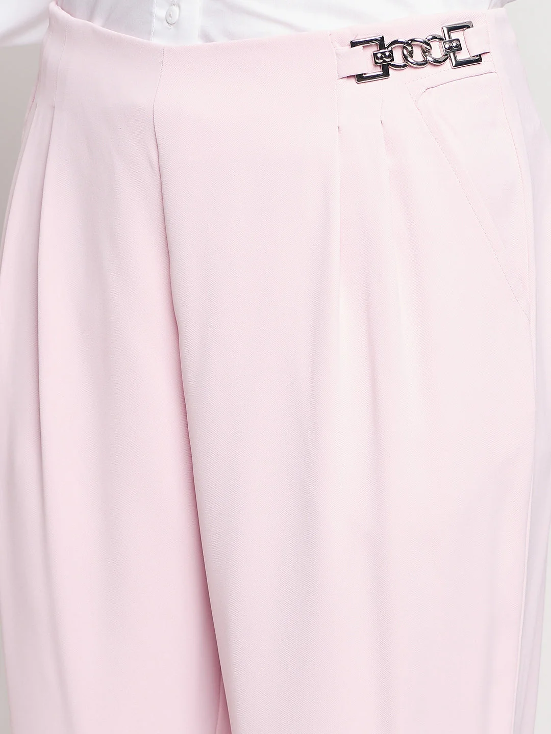 Madame Pink Tapered Trousers - Image 3
