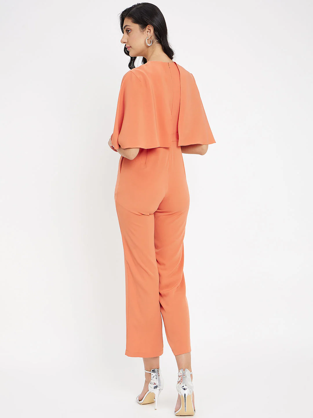 Madame Orange V Neck Jumpsuit - Image 3