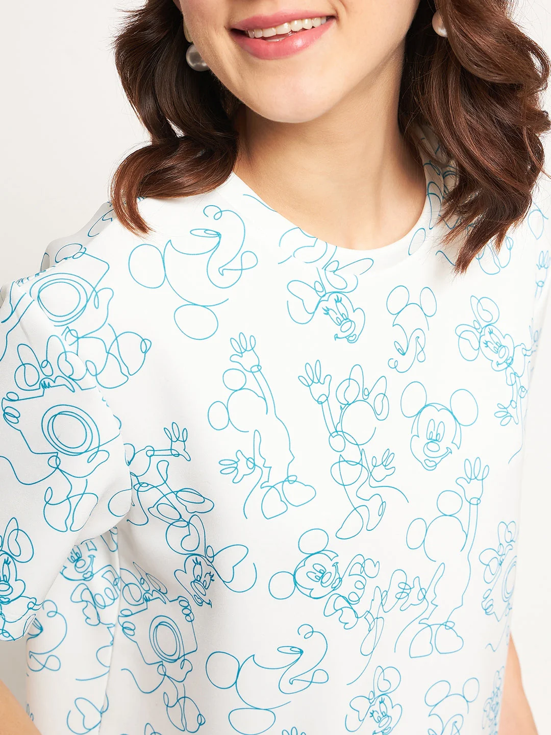 Madame White Disney Print Top - Image 2