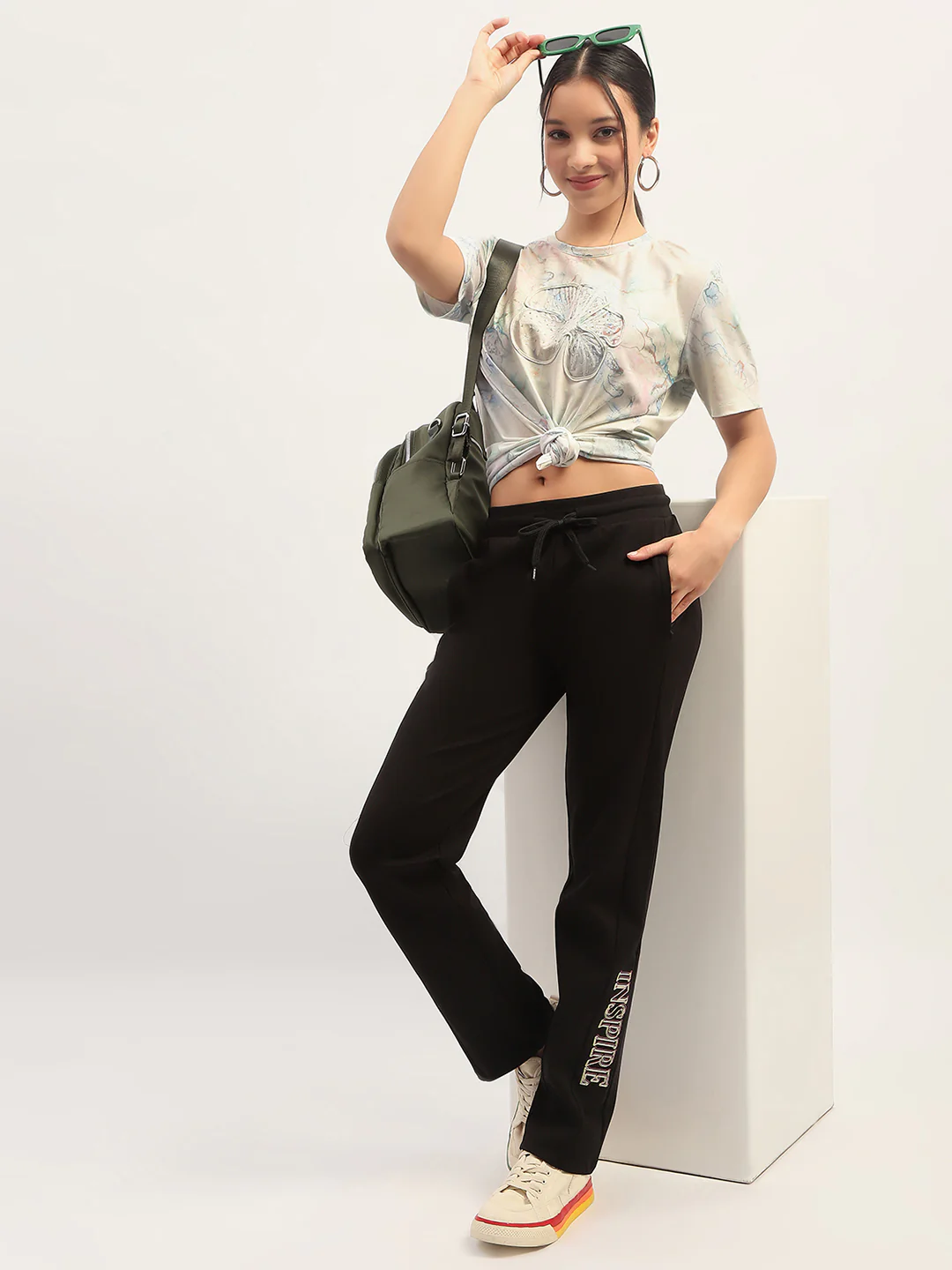 Madame Printed White T-Shirt - Image 2