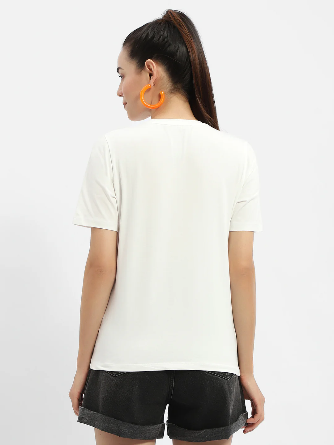 Madame Typography White Crew Neck T-Shirt - Image 5
