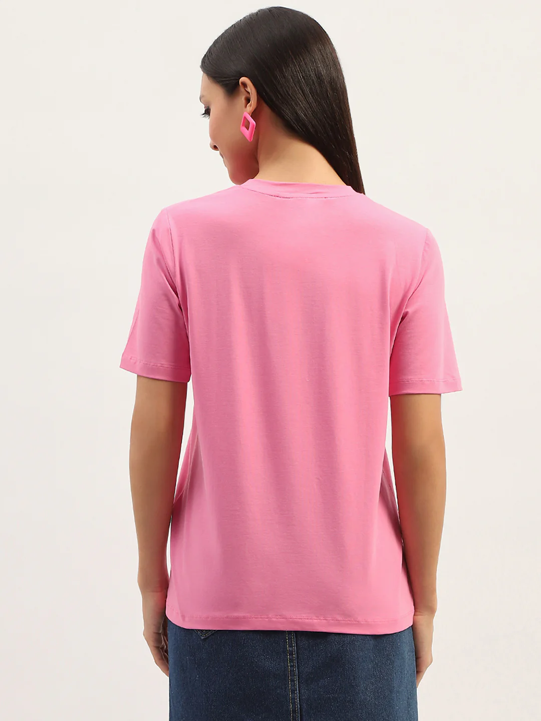 Madame Printed Pink T-Shirt - Image 6