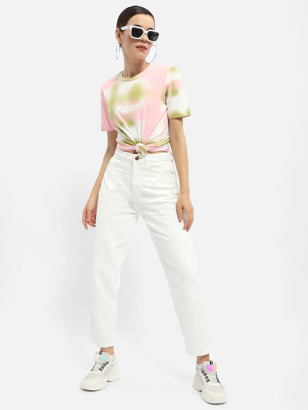 Madame Tie-Dye Pink Regular T-Shirt - Image 2