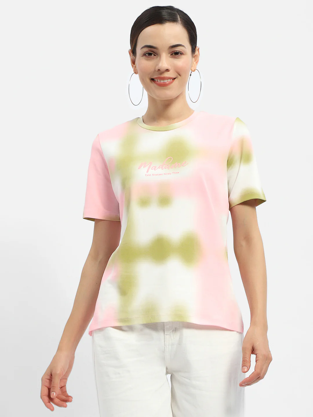 Madame Tie-Dye Pink Regular T-Shirt - Image 3