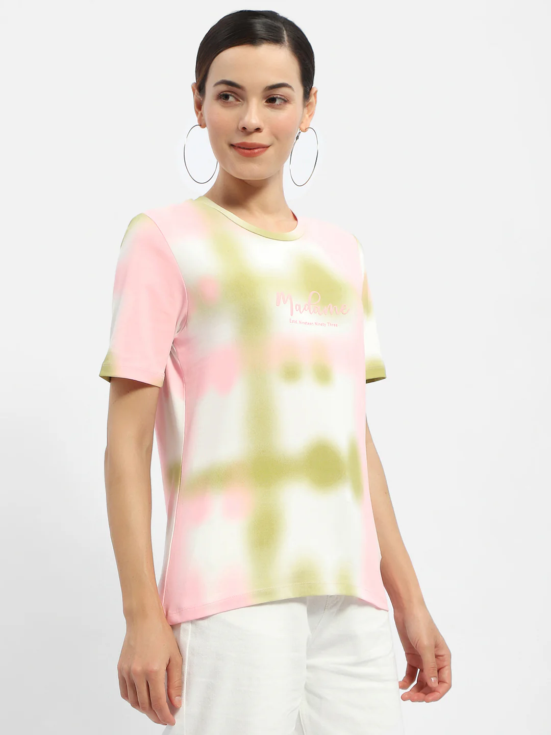 Madame Tie-Dye Pink Regular T-Shirt - Image 4