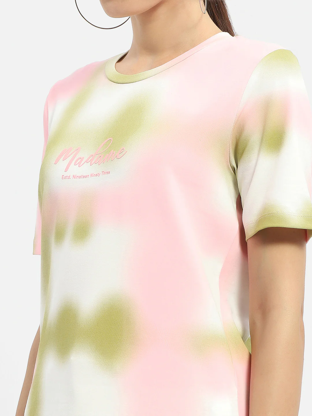 Madame Tie-Dye Pink Regular T-Shirt - Image 7
